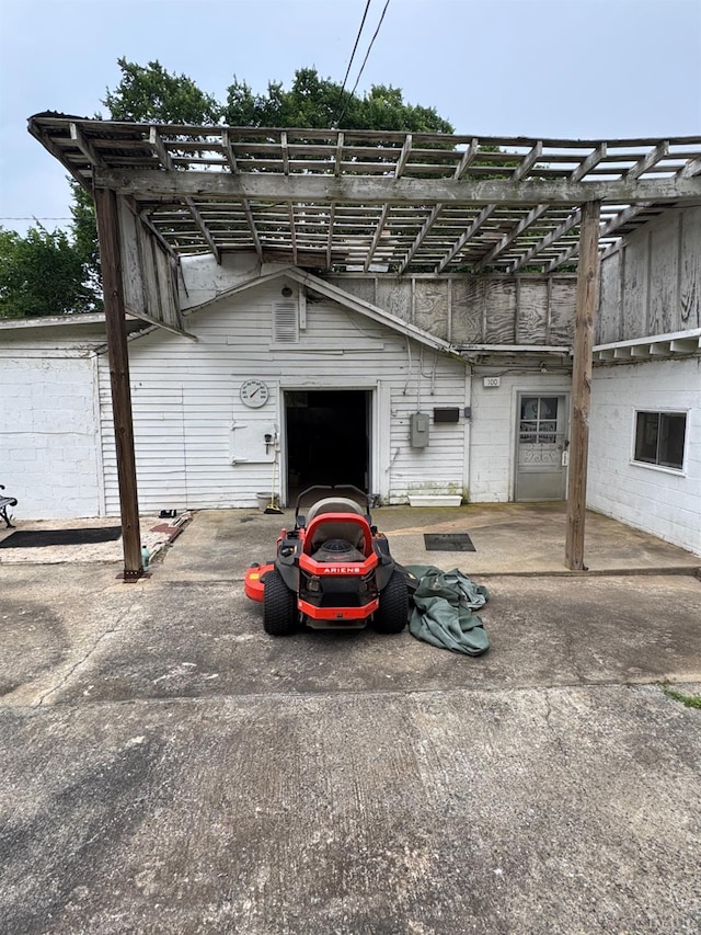 100 New Chapel Rd, Rustburg, VA 24588 - view of outdoor structure featuring a pergola
