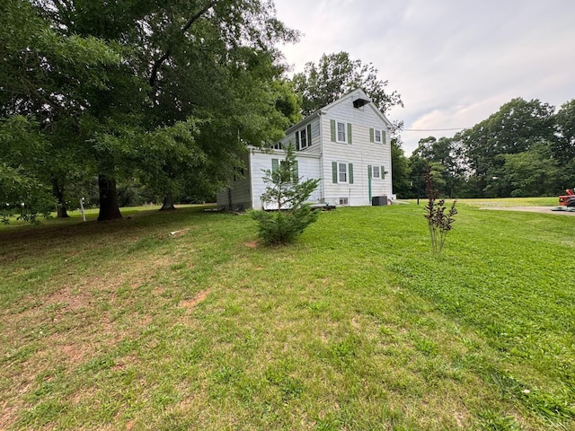 100 New Chapel Rd, Rustburg, VA 24588 - view of home's exterior with a lawn and view of scattered trees