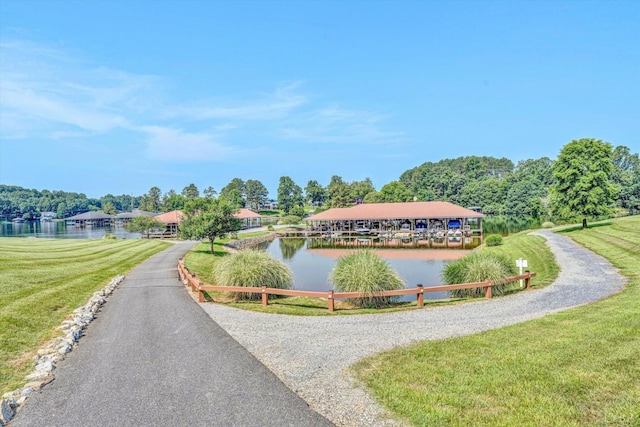 1066 Siesta Key Ct, Moneta, VA 24121 - view of community featuring driveway and a water view