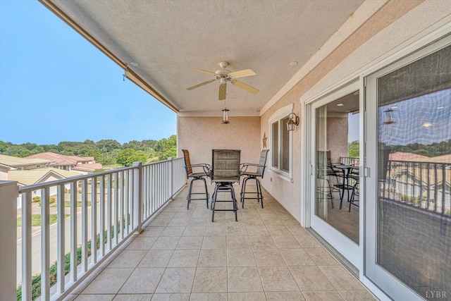 1066 Siesta Key Ct, Moneta, VA 24121 - balcony featuring a ceiling fan