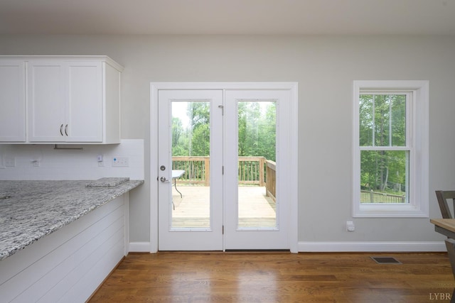1032 Wiggington Rd, Lynchburg, VA 24502 - doorway featuring dark wood-type flooring