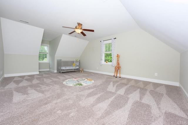 1032 Wiggington Rd, Lynchburg, VA 24502 - bonus room featuring lofted ceiling, carpet, and ceiling fan