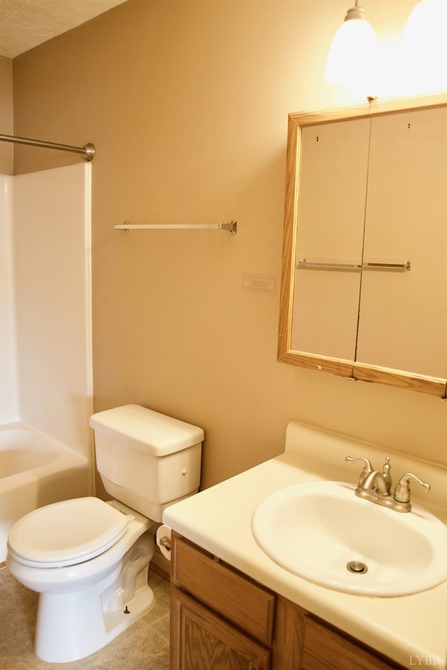 8022 Timberlake Rd Unit 15, Lynchburg, VA 24502 - bathroom featuring vanity, toilet, and bathtub / shower combination
