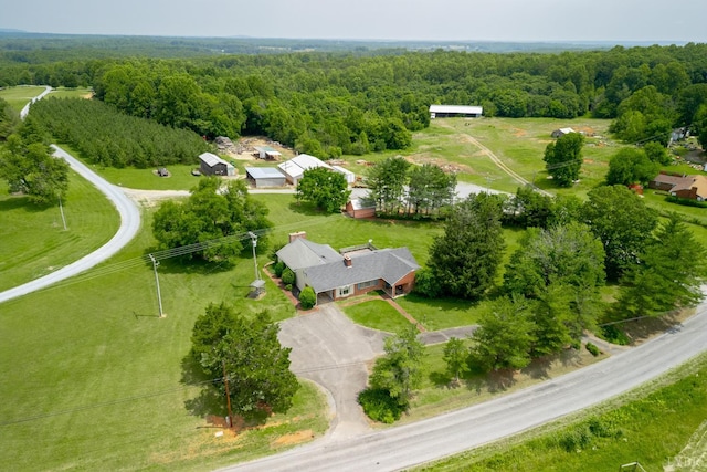 1094 Pigeon Run Rd, Gladys, VA 24554 - bird's eye view of a heavily wooded area