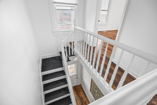 1004 Buchanan, Lynchburg, VA 24501 - stairway featuring wood finished floors