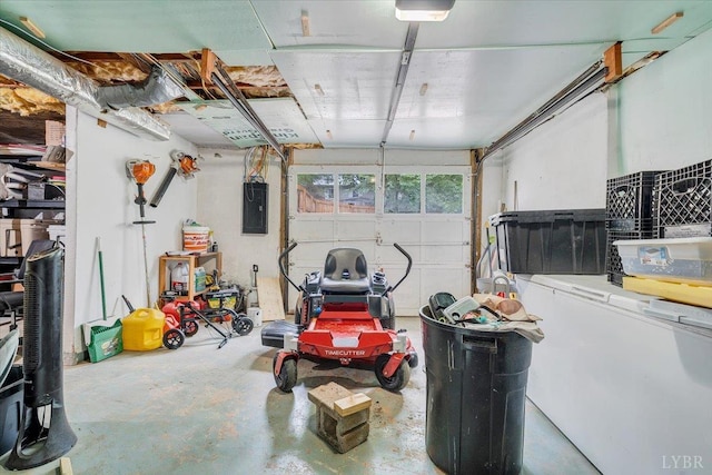 909 Lake Dr, Bedford, VA 24523 - garage featuring electric panel