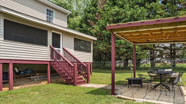 4710 Hummingbird Ln, Concord, VA 24538 - view of yard featuring a patio area and entry steps