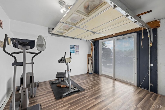 4710 Hummingbird Ln, Concord, VA 24538 - workout room with wood finished floors