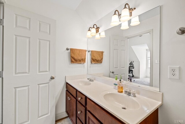 824 Wiggington Rd Unit 303, Lynchburg, VA 24502 - full bathroom featuring double vanity and baseboards