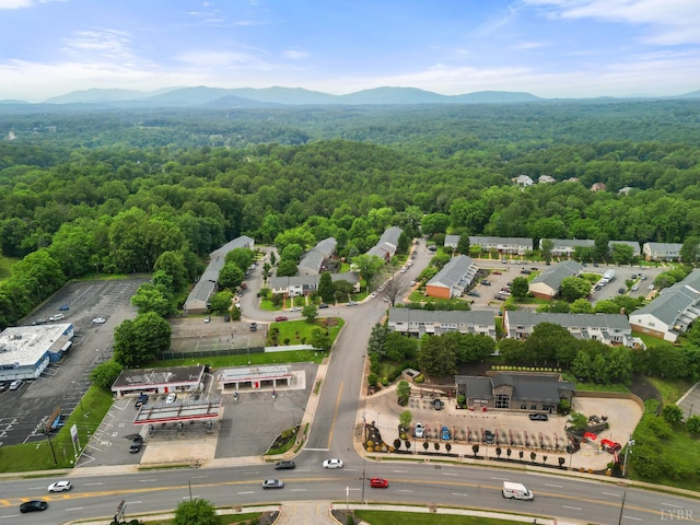 403 W Cadbury Dr, Lynchburg, VA 24502 - drone / aerial view of a forest and a mountain backdrop