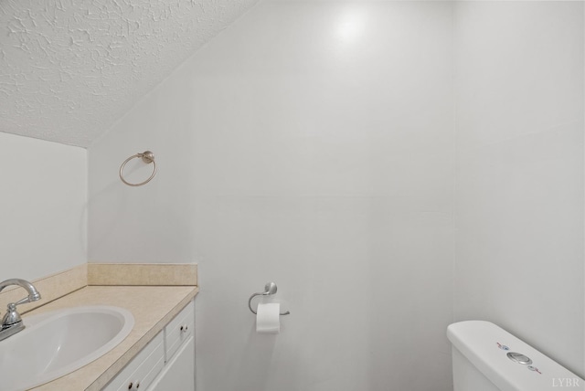 403 W Cadbury Dr, Lynchburg, VA 24502 - bathroom with toilet, a textured ceiling, and vanity