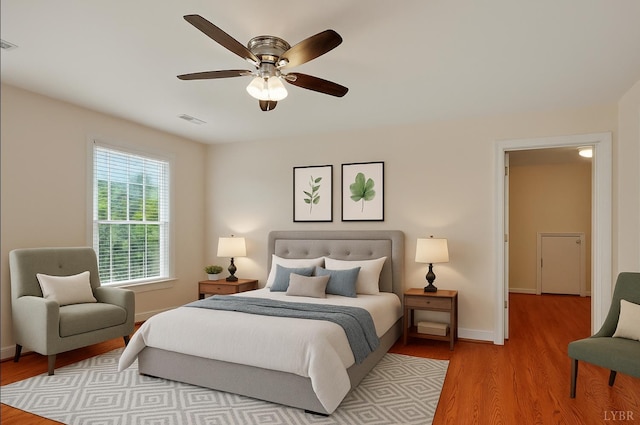 103 Waterton Dr, Lynchburg, VA 24503 - bedroom with wood finished floors and a ceiling fan