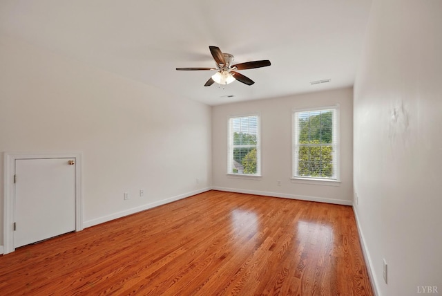 103 Waterton Dr, Lynchburg, VA 24503 - spare room featuring light wood-style floors and ceiling fan
