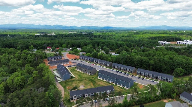 66 Pelt Ln, Evington, VA 24550 - bird's eye view of a heavily wooded area and a mountain backdrop