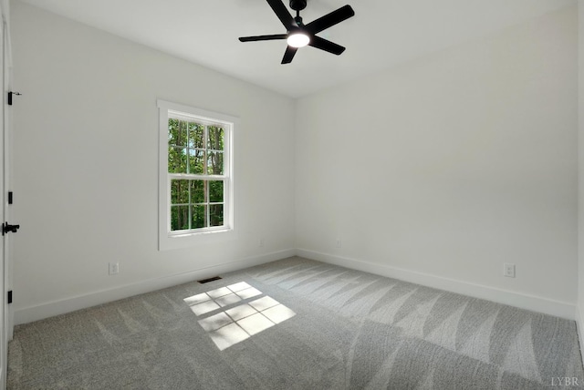 3580 Double Bridges Rd, Spout Spring, VA 24593 - carpeted empty room featuring baseboards and ceiling fan