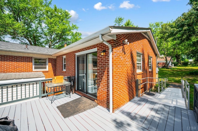 206 Huffmond St, Gretna, VA 24557 - view of wooden terrace