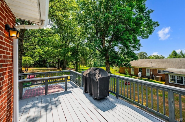 206 Huffmond St, Gretna, VA 24557 - deck with grilling area