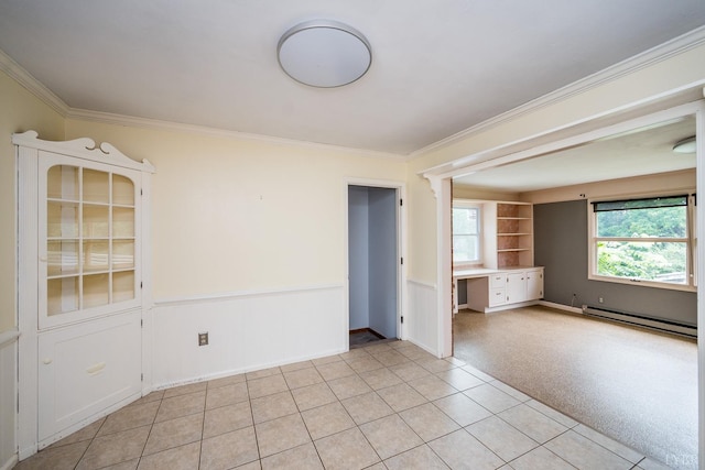 2207 Indian Hill Rd, Lynchburg, VA 24503 - unfurnished room with baseboard heating and ornamental molding