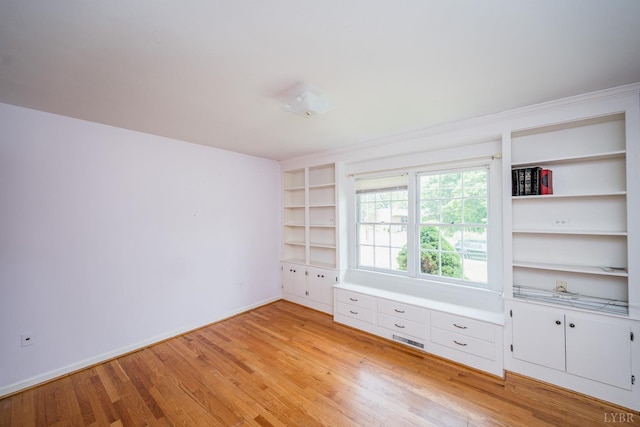 2207 Indian Hill Rd, Lynchburg, VA 24503 - unfurnished room featuring light wood-style floors and built in shelves