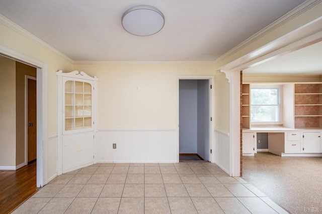 2207 Indian Hill Rd, Lynchburg, VA 24503 - empty room with built in study area and ornamental molding