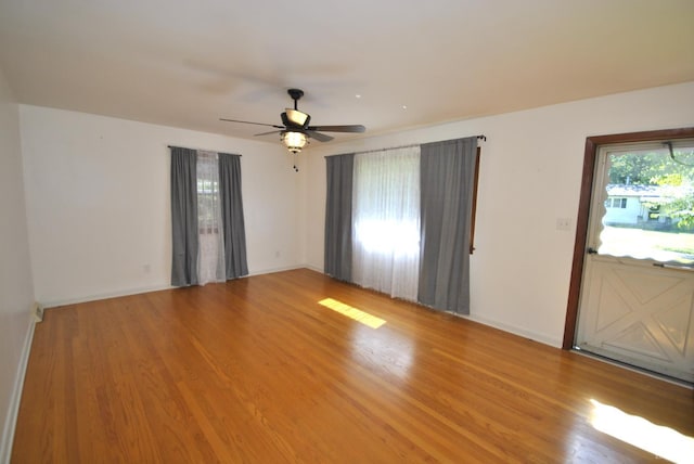 112 Half Moon Ln, Rustburg, VA 24588 - spare room with light wood finished floors and ceiling fan