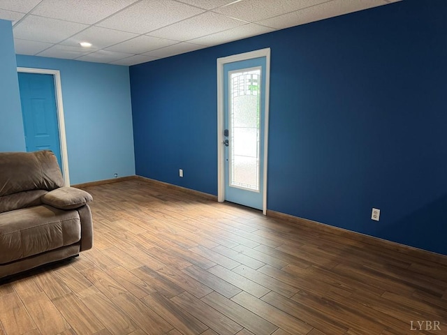8 Northgate Ct, Lynch Station, VA 24571 - living room featuring wood finished floors and a paneled ceiling