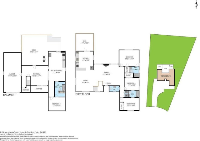 8 Northgate Ct, Lynch Station, VA 24571 - view of home floor plan