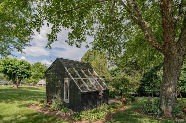 136 Timber Ridge Dr, Forest, VA 24551 - view of greenhouse with a yard