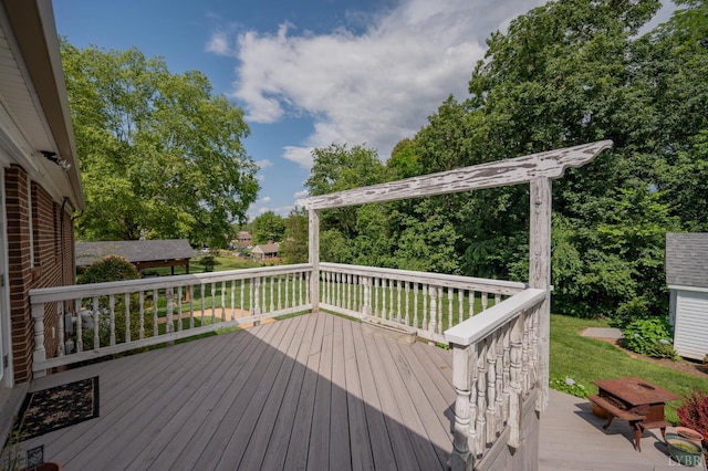 136 Timber Ridge Dr, Forest, VA 24551 - view of wooden terrace