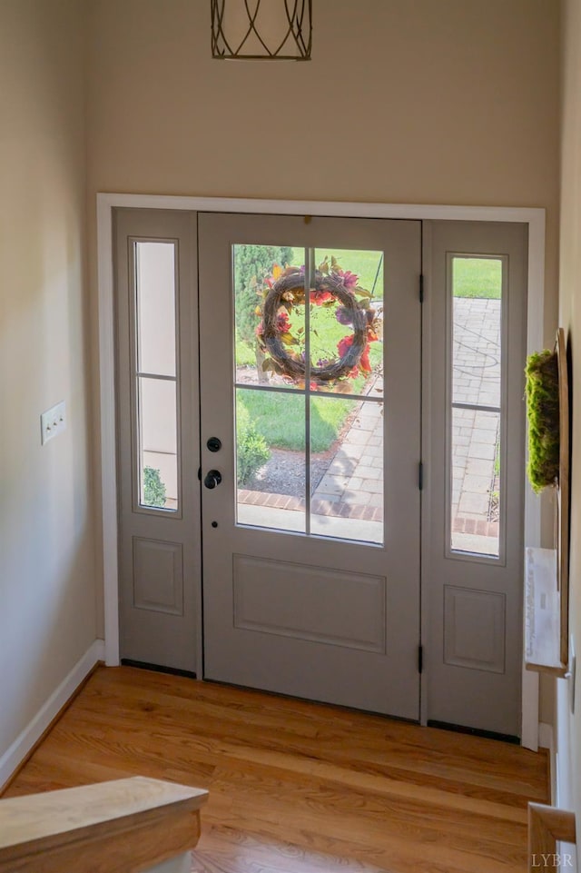 136 Timber Ridge Dr, Forest, VA 24551 - entryway with french doors and light wood finished floors
