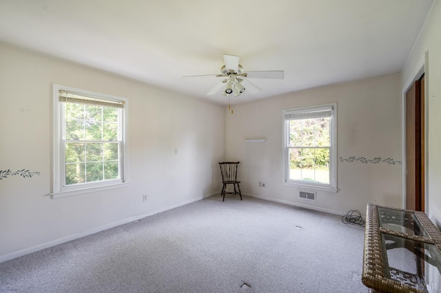 200 Middleboro Pl, Lynchburg, VA 24502 - empty room featuring healthy amount of natural light, carpet flooring, and a ceiling fan