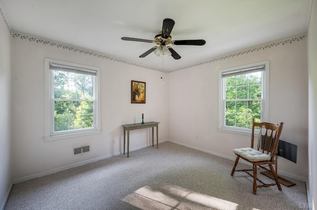 200 Middleboro Pl, Lynchburg, VA 24502 - sitting room with carpet and ceiling fan