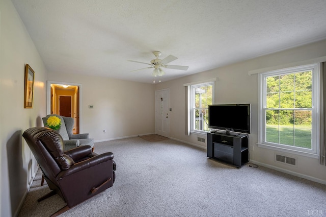 200 Middleboro Pl, Lynchburg, VA 24502 - living area featuring carpet and ceiling fan
