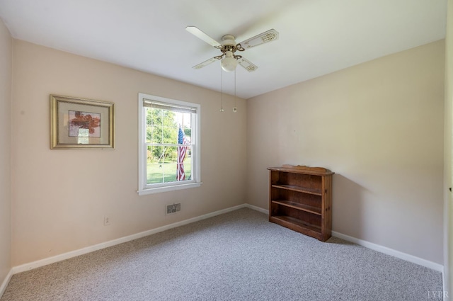 200 Middleboro Pl, Lynchburg, VA 24502 - carpeted spare room featuring a ceiling fan and baseboards