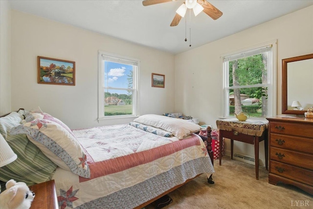1250 Cifax Rd, Forest, VA 24551 - bedroom featuring light colored carpet and a ceiling fan