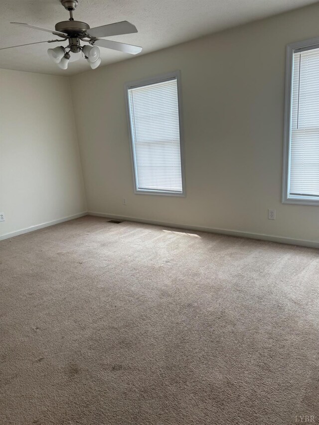 2004 Wards Ferry Rd Unit 15, Lynchburg, VA 24502 - spare room with ceiling fan, plenty of natural light, and carpet