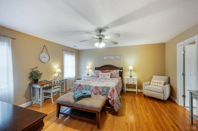 116 Wyndsong Pl, Lynchburg, VA 24502 - bedroom featuring light wood-style flooring and ceiling fan