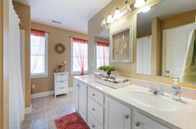 116 Wyndsong Pl, Lynchburg, VA 24502 - bathroom featuring double vanity and tile patterned floors