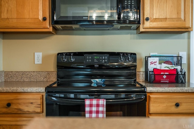 116 Wyndsong Pl, Lynchburg, VA 24502 - kitchen with black appliances and light countertops