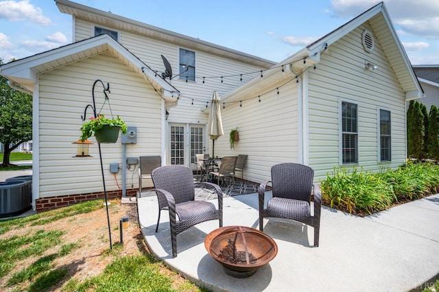 116 Wyndsong Pl, Lynchburg, VA 24502 - rear view of property featuring an outdoor fire pit and a patio area