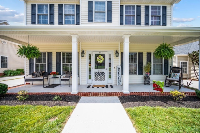 116 Wyndsong Pl, Lynchburg, VA 24502 - doorway to property with covered porch