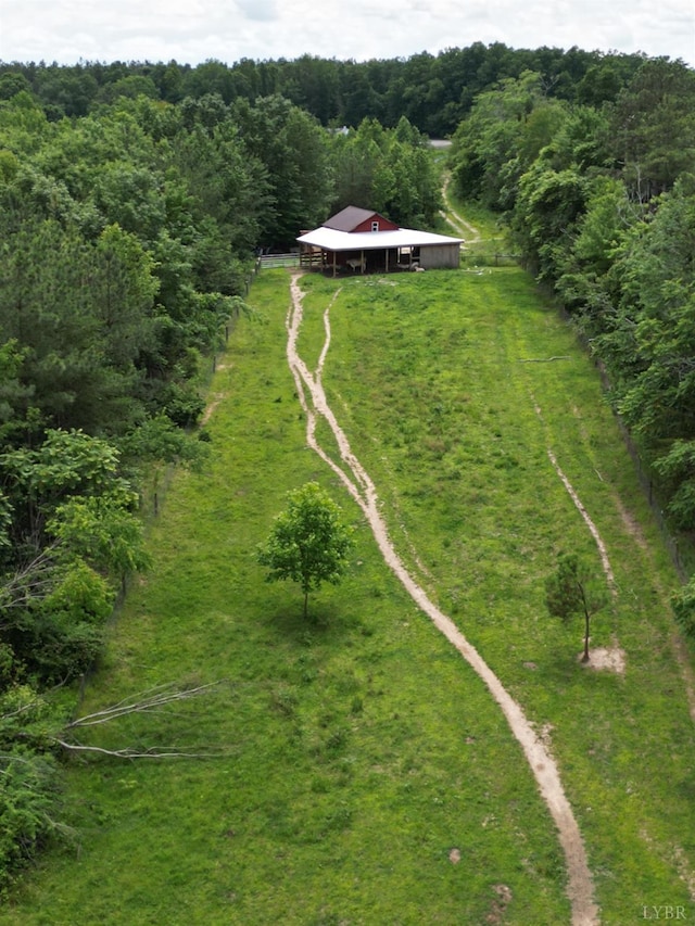 8288 Red House Rd, Phenix, VA 23959 - aerial overview of property's location featuring rural landscape