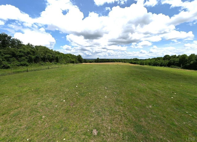 8288 Red House Rd, Phenix, VA 23959 - view of green lawn with a rural view and a wooded view