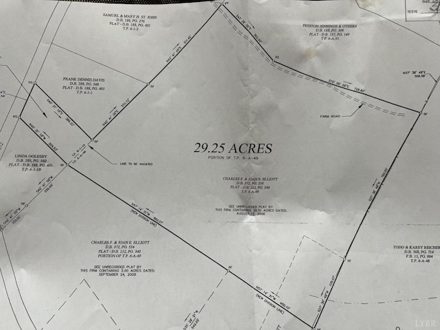 8288 Red House Rd, Phenix, VA 23959 - survey map / technical document