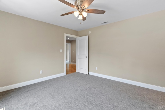 1290 Ivy Creek Dr, Forest, VA 24551 - carpeted empty room with baseboards and a ceiling fan
