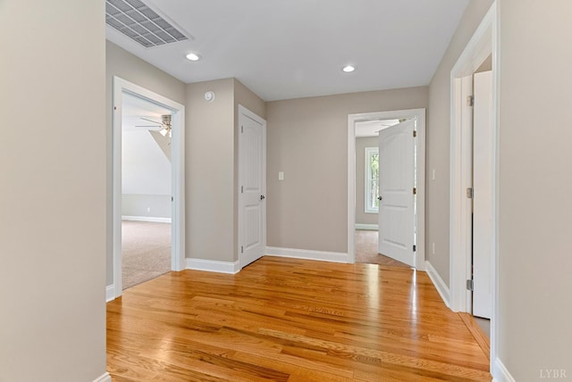 1290 Ivy Creek Dr, Forest, VA 24551 - corridor featuring light wood-style flooring and recessed lighting