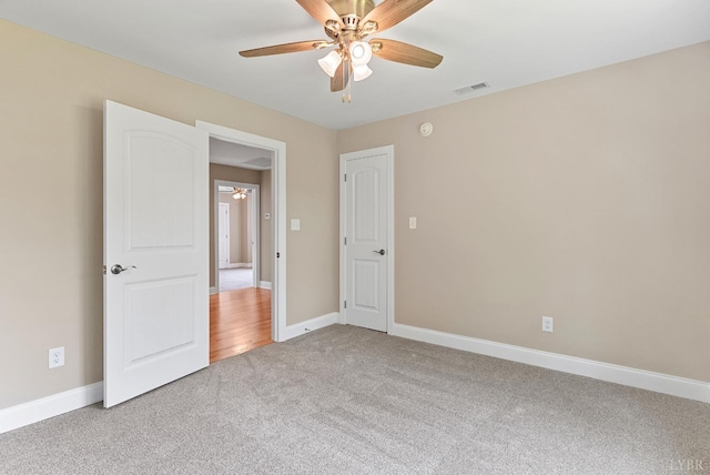 1290 Ivy Creek Dr, Forest, VA 24551 - unfurnished bedroom with carpet floors and a ceiling fan