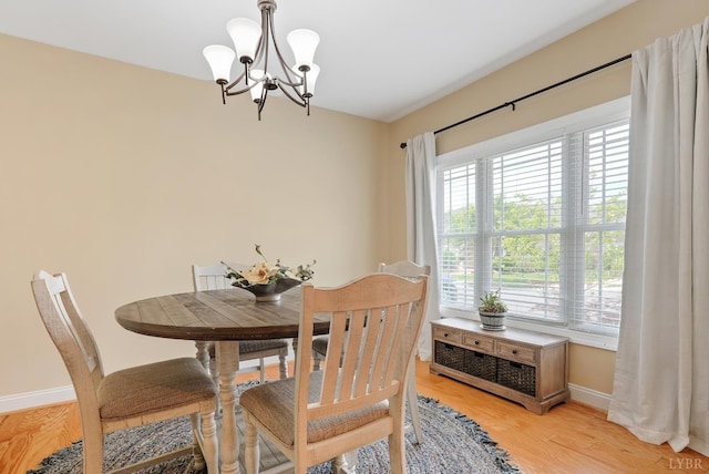 403 Cornerstone St, Lynchburg, VA 24502 - dining room with a chandelier, plenty of natural light, and light wood finished floors