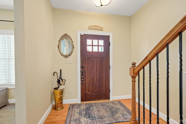 403 Cornerstone St, Lynchburg, VA 24502 - entryway featuring wood finished floors and stairs