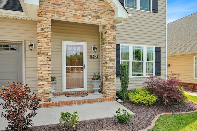 403 Cornerstone St, Lynchburg, VA 24502 - property entrance with stone siding and covered porch